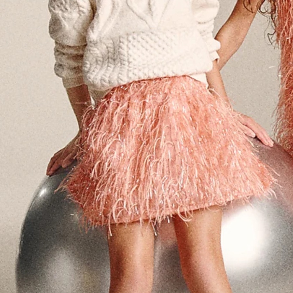 JCrew Kids Pink Feathered kids Skirt